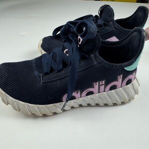 Adidas Kids Navy and Pink Kaptir 3.0 in size 4